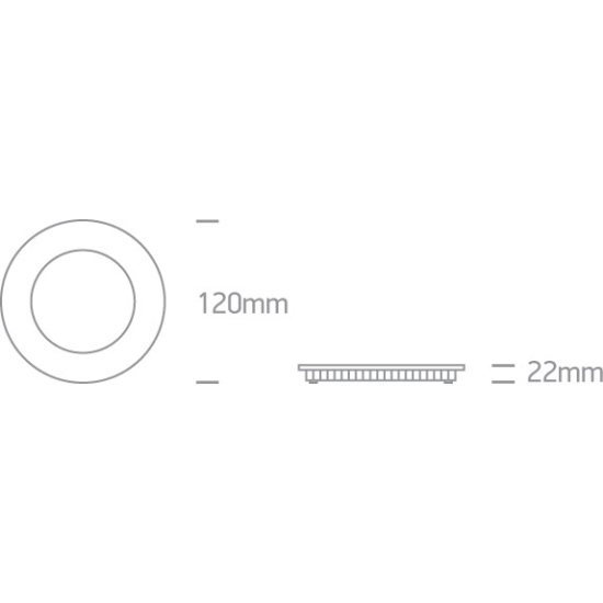 BLACK CCTV 8W IP20 230V 10108FA/B/V ONE LIGHT