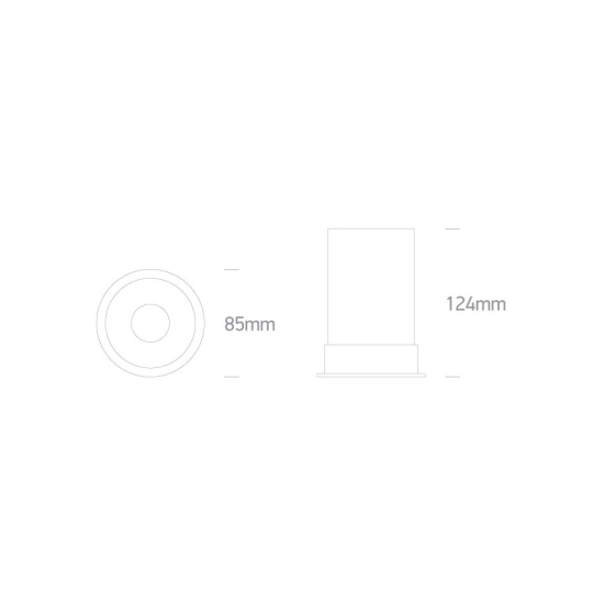 kinkiecik.pl Oprawa podstropowa Recessed Spots Fixed 10109F/W ONE LIGHT