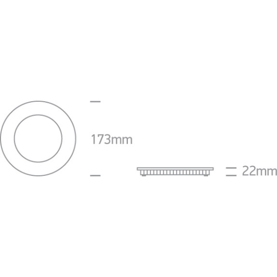 BLACK CCTV 12W IP20 230V 10112FA/B/V ONE LIGHT