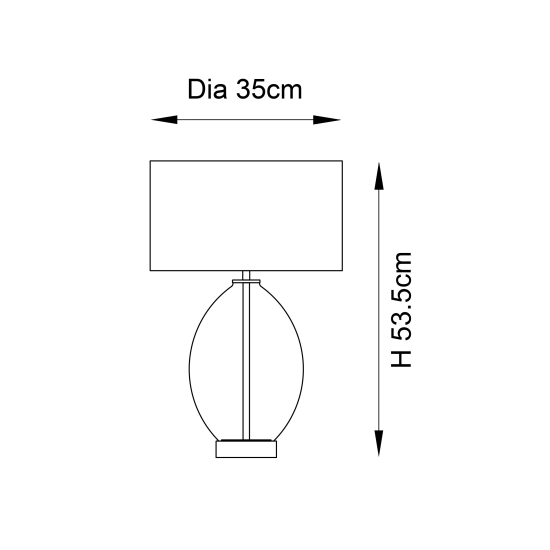 Lampa stołowa Elin Dimple 101150 ENDON