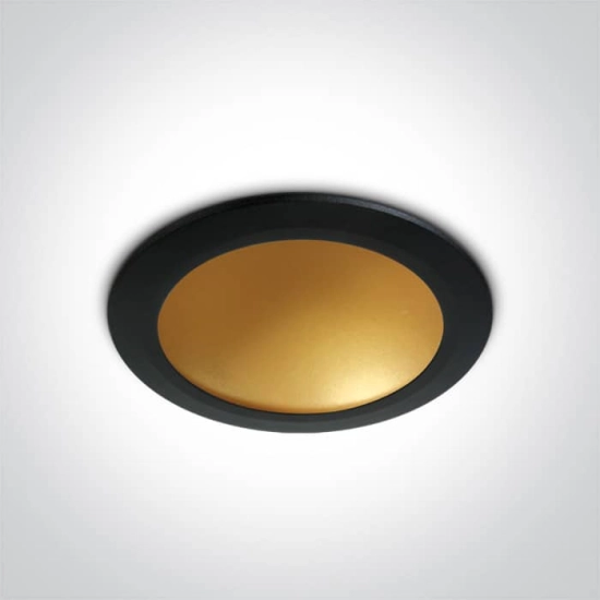 kinkiecik.pl Nata 2 10116FD/B/BS downlight w kolorze czarny-mosiądz LED 3000K 16W dark light; zasilacz 300mA w komplecie