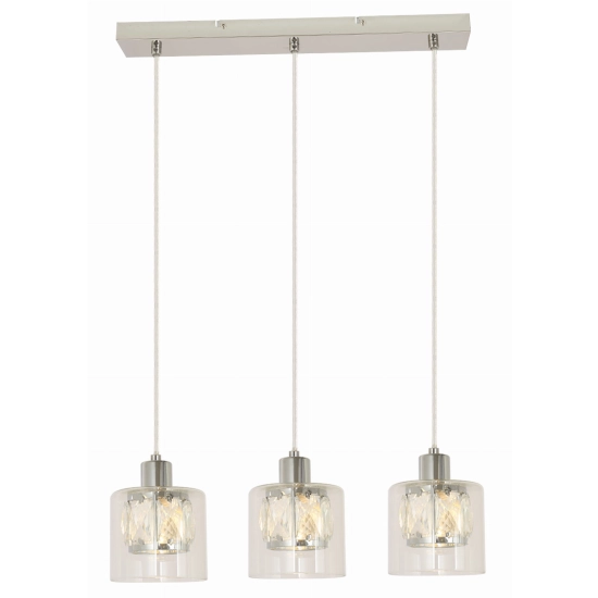 kinkiecik.pl Elmo - lampa wisząca 3 płomienna chrom. 3xE14 40W 338833-06 Reality