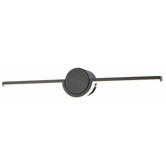kinkiecik.pl Almyrida - kinkiet łazienkowy LED czarny mat. 1x6W 235921-02 Reality