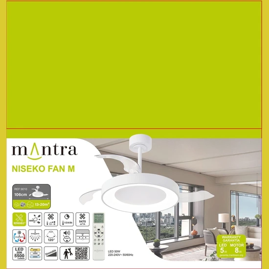 Wentylator sufitowy Mantra Niseko Fan M 9010MA - zdjęcie dodatkowe 10