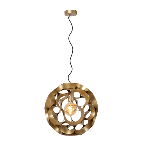 HANNELORE Lampa wisząca Ø 40 cm 1xE27 złoty mat / mosiądz 10423/40/02 Lucide - zdjęcie produktu