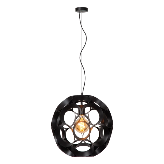 HANNELORE Lampa wisząca Ø 40 cm 1xE27 czarny 10423/40/30 Lucide - zdjęcie produktu