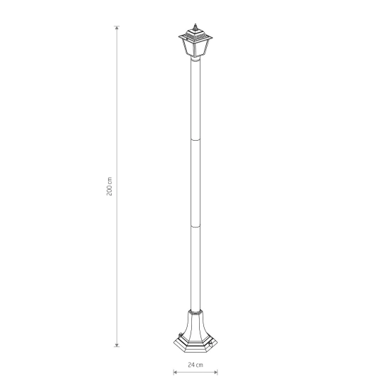 Lampa stojąca ANA 2m 10502 IP44 Nowodvorski - zdjęcie dodatkowe 1