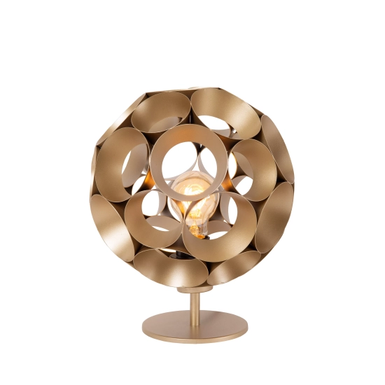 HANNELORE Lampa stołowa Ø 25 cm 1xE27 złoty mat / mosiądz 10523/01/02 Lucide - zdjęcie produktu