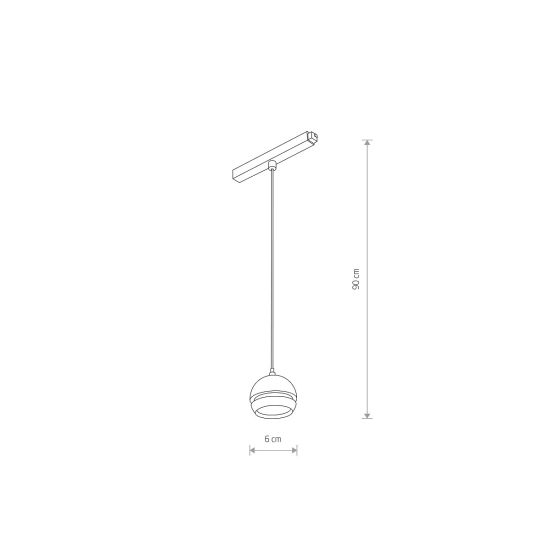 Lampa wisząca SLOT LED 5W 4000K do 1-obwodowych szynoprzewodów magnetycznych 10653 LVM Nowodvorski - zdjęcie dodatkowe 1