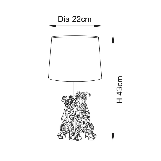 Lampa stołowa Westie 106794 ENDON