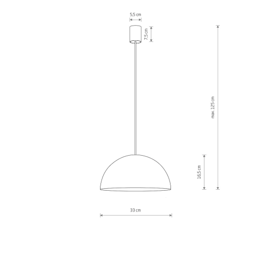Lampa wisząca HEMISPHERE SUPER S WHITE-GOLD 10701 Nowodvorski - zdjęcie dodatkowe 5