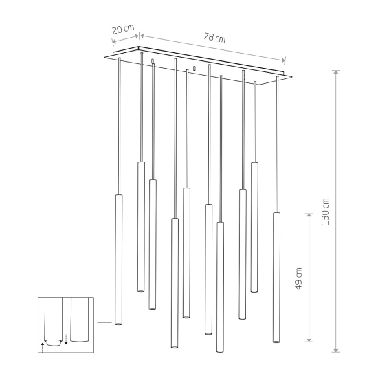 Lampa wisząca LASER X 10705 Nowodvorski - zdjęcie dodatkowe 6
