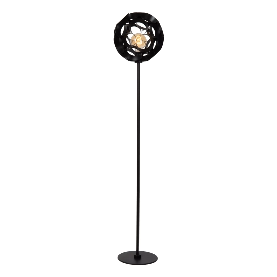 HANNELORE Lampa podłogowa Ø 30 cm 1xE27 czarny 10723/01/30 Lucide - zdjęcie produktu
