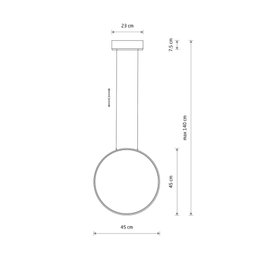 Lampa wisząca CIRCOLO LED S 3000K 10810 Nowodvorski - zdjęcie dodatkowe 8