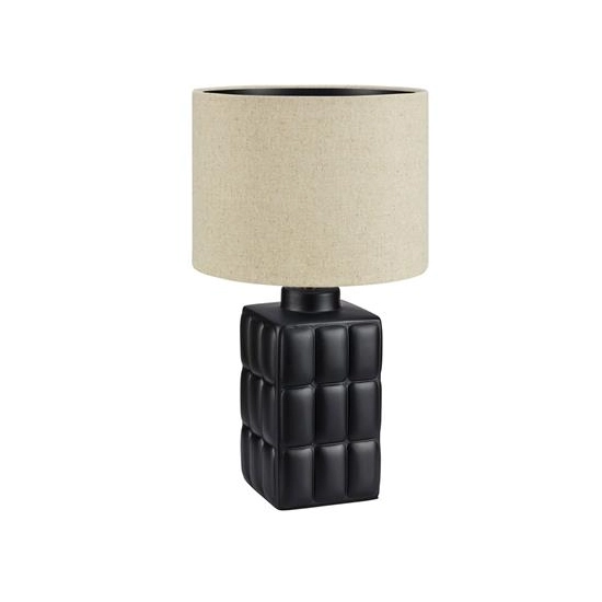 kinkiecik.pl Lampa stołowa CUSCINI Table Big 1L Black/Beige 108247 Markslojd