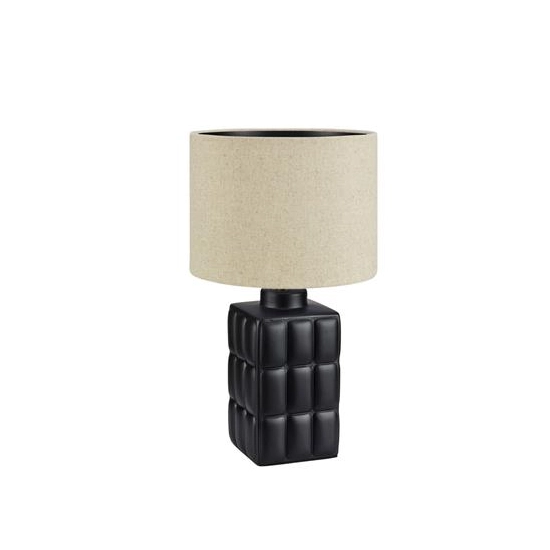 kinkiecik.pl Lampa stołowa CUSCINI Table 1L Small Black/Beige 108248 Markslojd