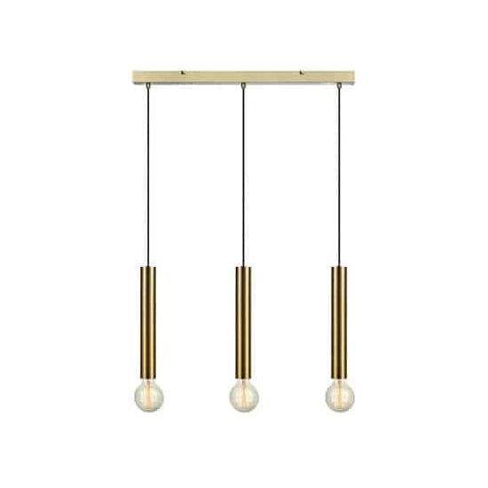 kinkiecik.pl Lampa wisząca SENCILLO Pendant 3L Brass 108261 Markslojd