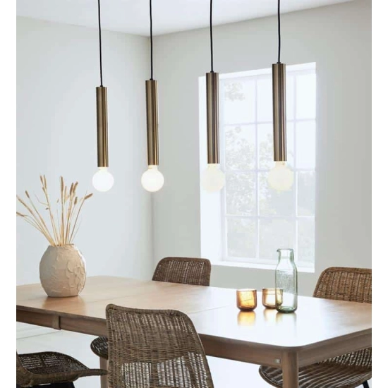 kinkiecik.pl Lampa wisząca SENCILLO Pendant 4L Brass 108263 Markslojd