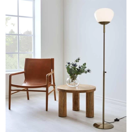 kinkiecik.pl Lampa podłogowa RISE FLOOR 1L Antique/White 108277 Markslojd