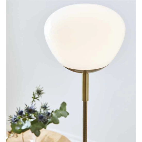 kinkiecik.pl Lampa podłogowa RISE FLOOR 1L Antique/White 108277 Markslojd