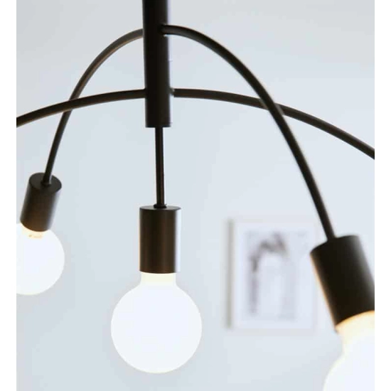 kinkiecik.pl Plafon CRUX Ceiling 5L Black 108280 Markslojd