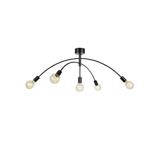 kinkiecik.pl Plafon CRUX Ceiling 5L Black 108280 Markslojd