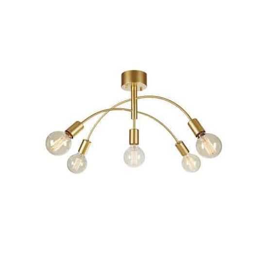 kinkiecik.pl Plafon CYGNUS Ceiling 5L Painted Gold 108285 Markslojd