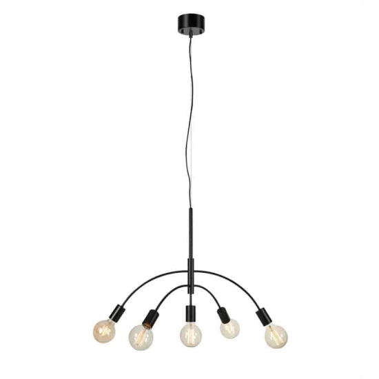 kinkiecik.pl Lampa wisząca CYGNUS Pendant 5L Black 108286 Markslojd