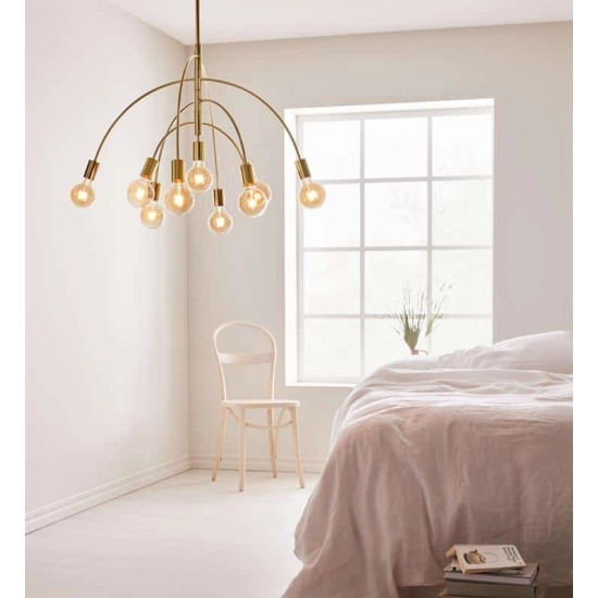 kinkiecik.pl Lampa wisząca LAVELLO Pendant 9L Brass 108289 Markslojd