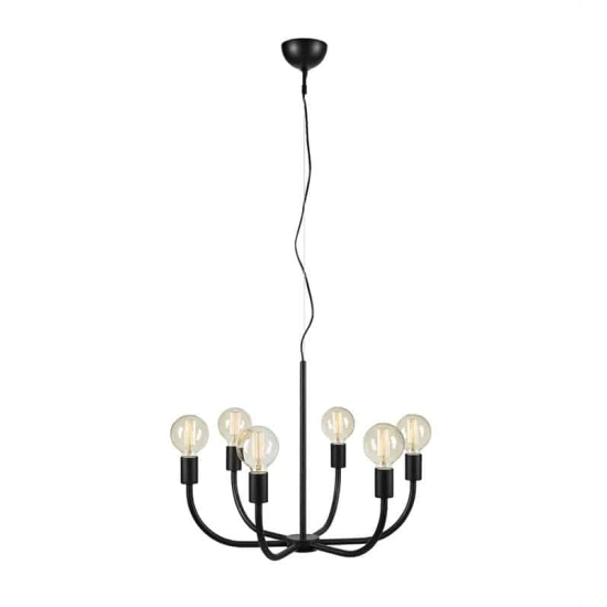 kinkiecik.pl Lampa wisząca AMISTOSO Pendant 6L Black 108290 Markslojd