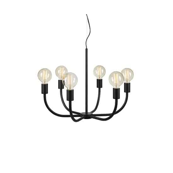 kinkiecik.pl Lampa wisząca AMISTOSO Pendant 6L Black 108290 Markslojd