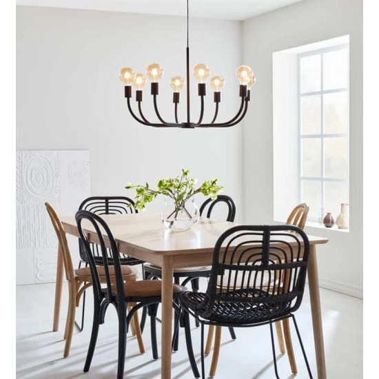 kinkiecik.pl Lampa wisząca AMISTOSO Pendant 8L Black 108291 Markslojd