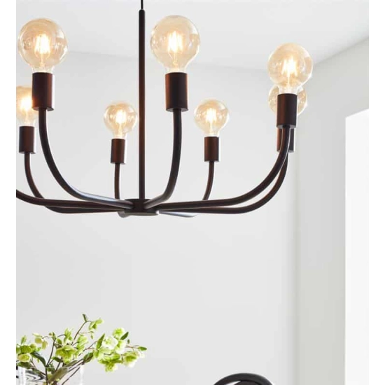 kinkiecik.pl Lampa wisząca AMISTOSO Pendant 8L Black 108291 Markslojd