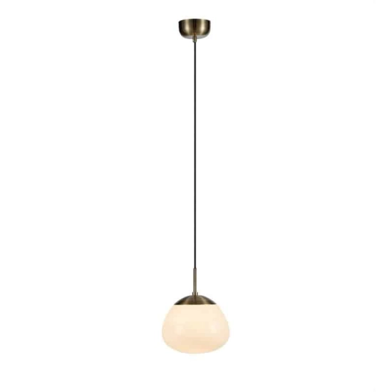 kinkiecik.pl Lampa wisząca RISE Pendant 1L Antique/White 108296 Markslojd