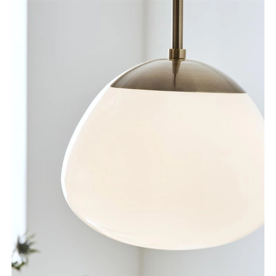 kinkiecik.pl Lampa wisząca RISE Pendant 1L Antique/White 108296 Markslojd