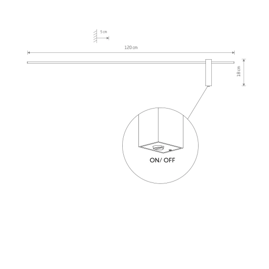 Lampa ścienna MOTIVE LED L 4000K IP20 10851 Nowodvorski - zdjęcie dodatkowe 2