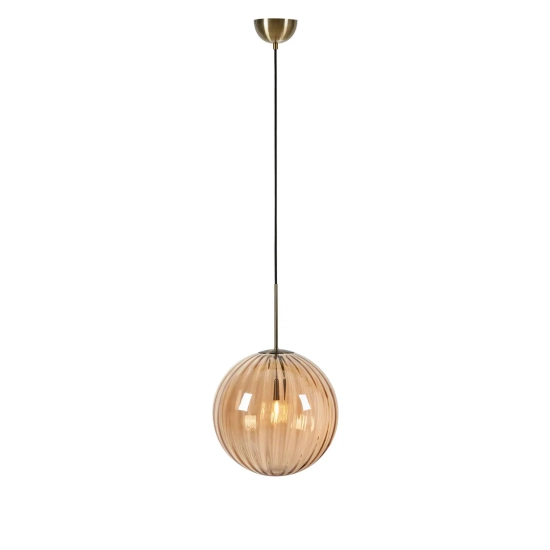 FENGARI Lampa wisząca Antique Brass/Amber 108763 Markslojd