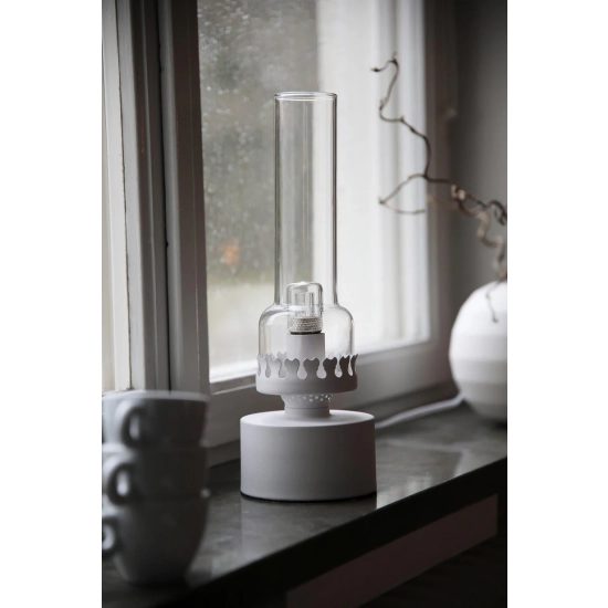 KANDELLA Lampa stołowa Sandy White/Clear 108787 Markslojd