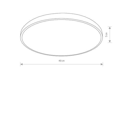 Plafon AGNES ROUND LED PRO 32W 4000K 10980 IP44 49cm Nowodvorski - zdjęcie dodatkowe 5