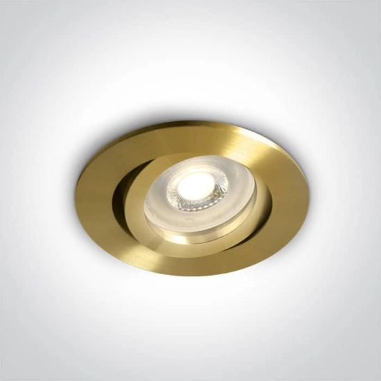 kinkiecik.pl Koraku 11105A1/BBS wpust z oprawką GU10 MR16 matowy mosiądz ONE LIGHT