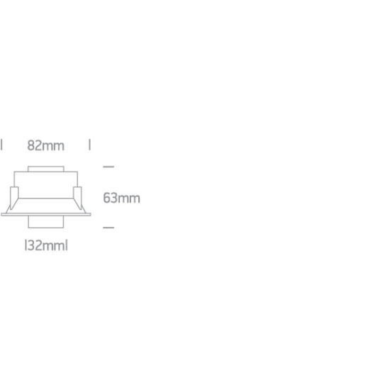 Oprawa podtynkowa The Mirror Adjustable Boxes 11107T/B/W ONE LIGHT