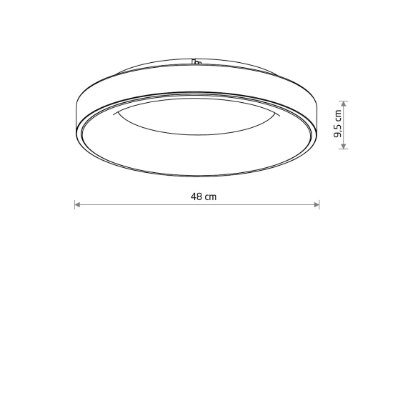 Plafon NIKKI ROUND LED WHITE 48W 3000K 11201 Nowodvorski - zdjęcie dodatkowe 4