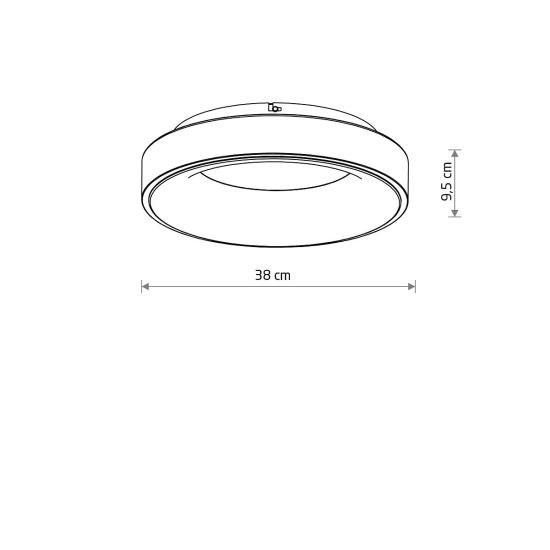 Plafon NIKKI ROUND LED black 32W 4000K 11210 Nowodvorski - zdjęcie dodatkowe 4