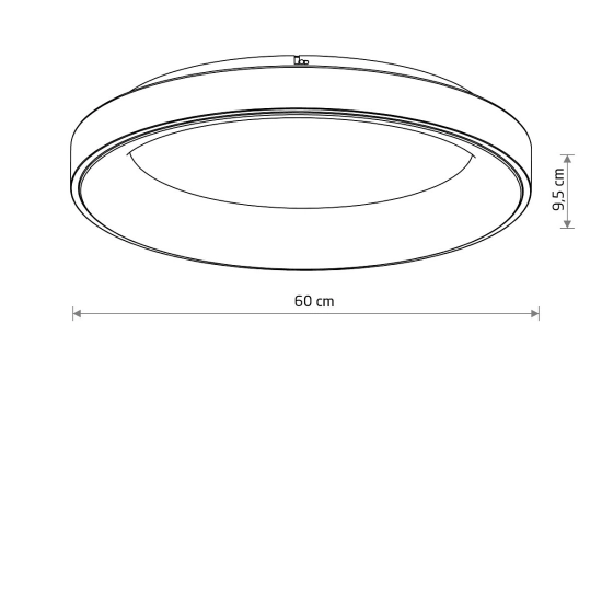 Plafon NIKKI ROUND LED black 60W 4000K 11212 Nowodvorski - zdjęcie dodatkowe 4