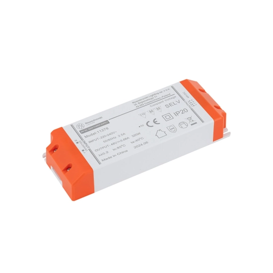 Zasilacz zewnętrzny 48V, 320W do 1-obwodowych szynoprzewodów niskonapięciowych LVM 11278 Nowodvorski - zdjęcie produktu