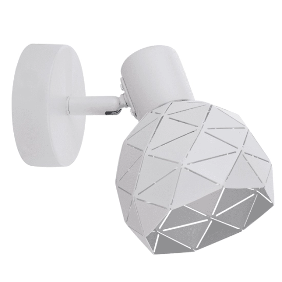 kinkiecik.pl Kinkiet spot biały REUS 1 LP-8069/1WS WH LIGHT PRESTIGE