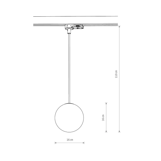 Lampa CTLS SNOWBALL do 3-obwodowego systemu szynowego 11295 Nowodvorski - zdjęcie dodatkowe 6