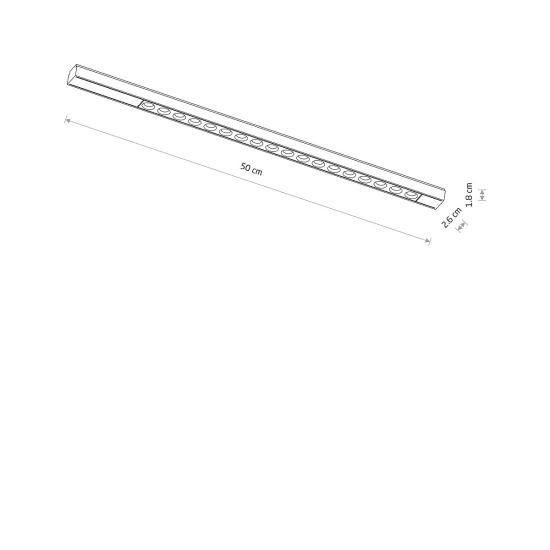 Oprawa liniowa FOCUS LED 18W 3000K do 1-obwodowych szynoprzewodów niskonapięciowych UT-LVM 11306 Nowodvorski - zdjęcie dodatkowe 4