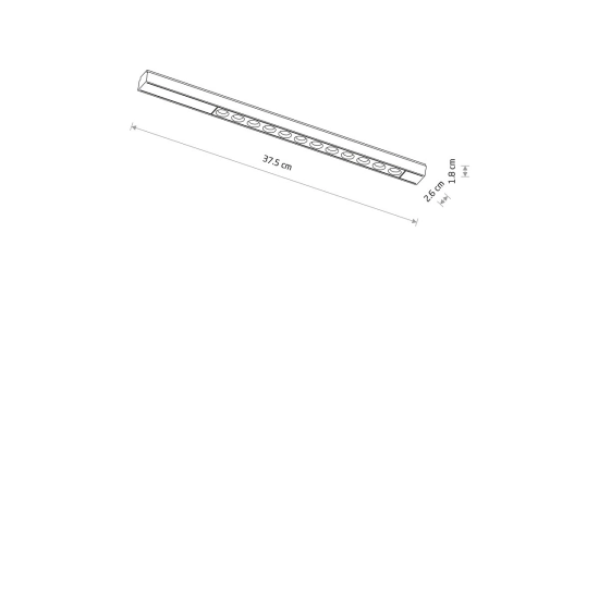 Oprawa liniowa FOCUS LED 12W 4000K do 1-obwodowych szynoprzewodów niskonapięciowych UT-LVM 11331 Nowodvorski - zdjęcie dodatkowe 4