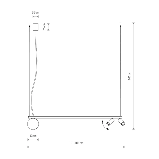Lampa wisząca FOURTY III 11445 Nowodvorski - zdjęcie dodatkowe 1